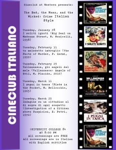 Check out what movies are playing on what nights!